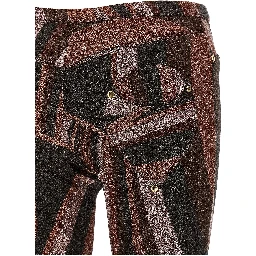 Bordeaux Polyamide Flared Pants