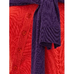 Red Wool Sleeveles T-Shirt