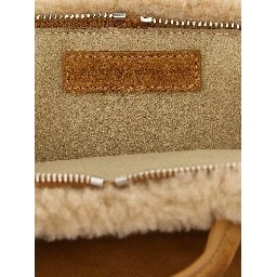 Beige Cowhide Crossbody Bag