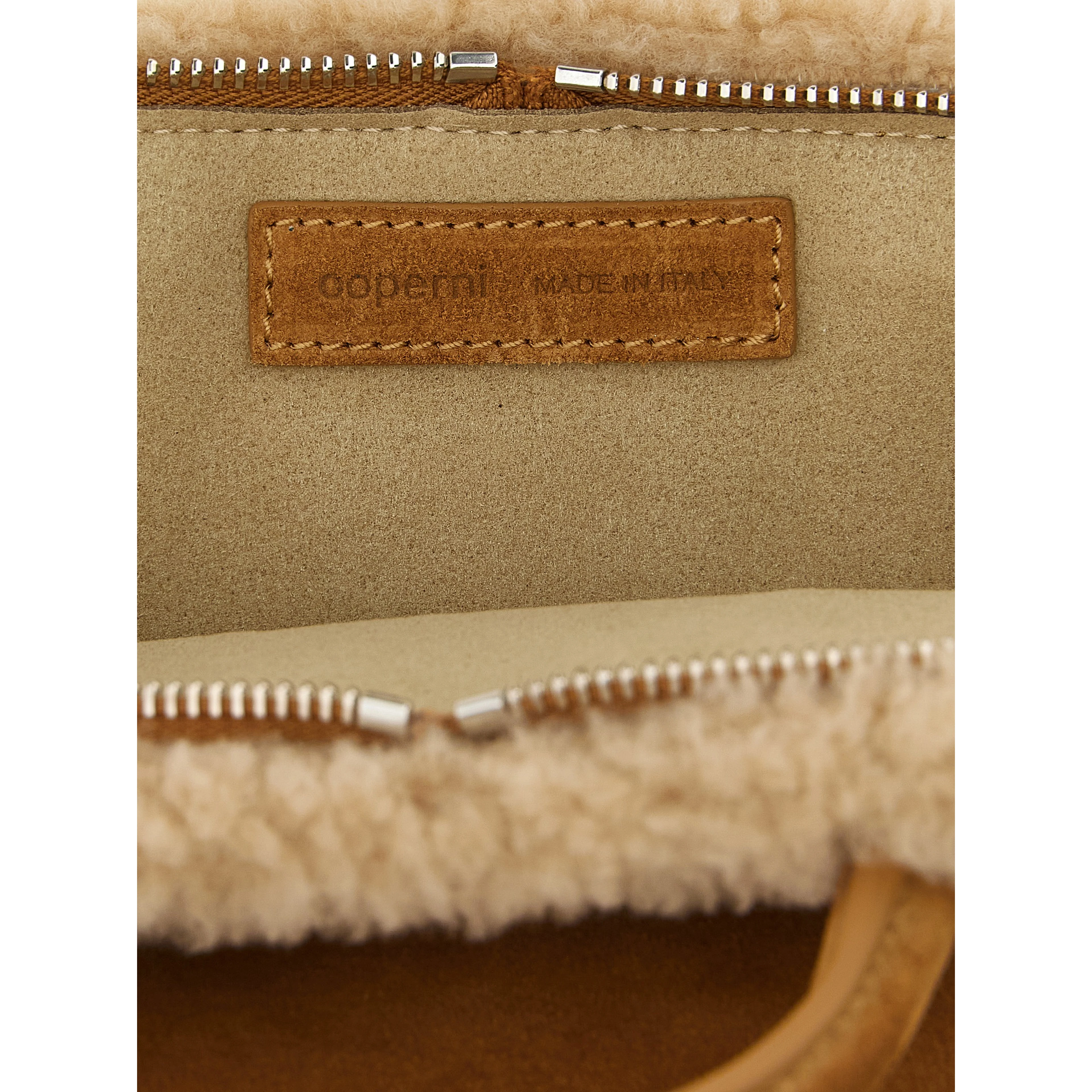 Beige Cowhide Crossbody Bag