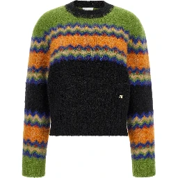 Multicolor Marabou Cardigan