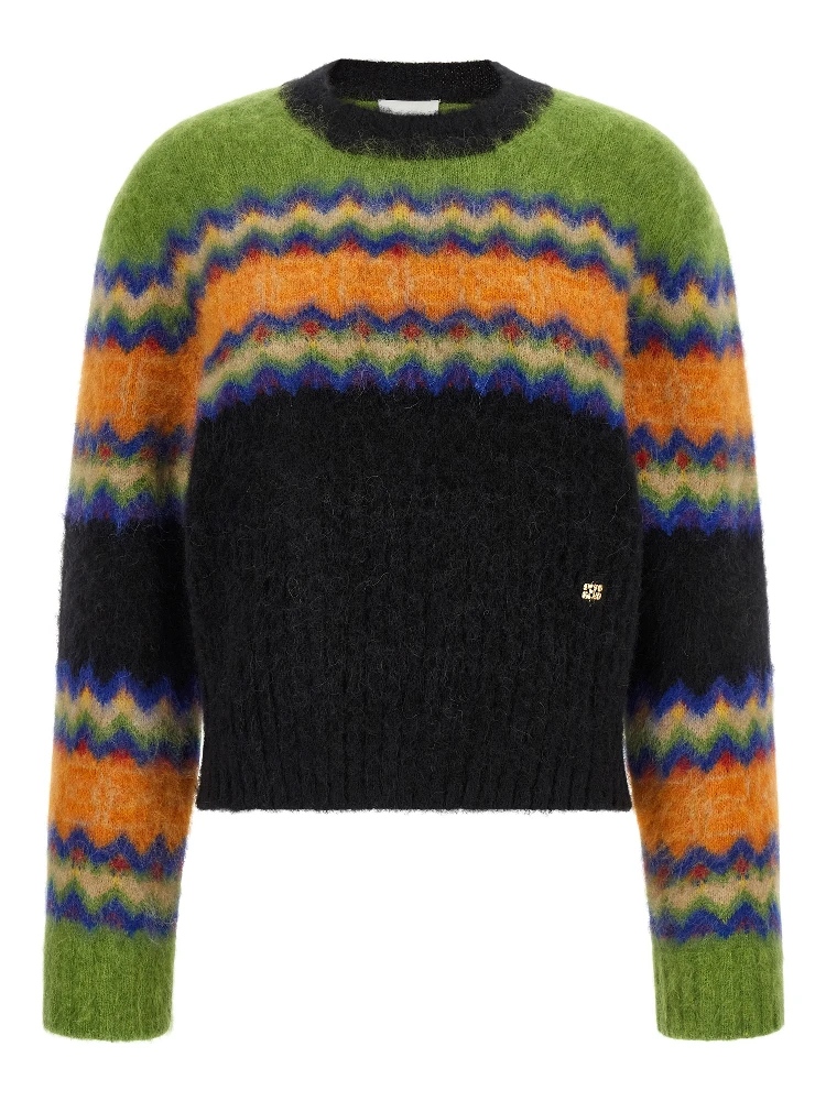 Multicolor Marabou Cardigan