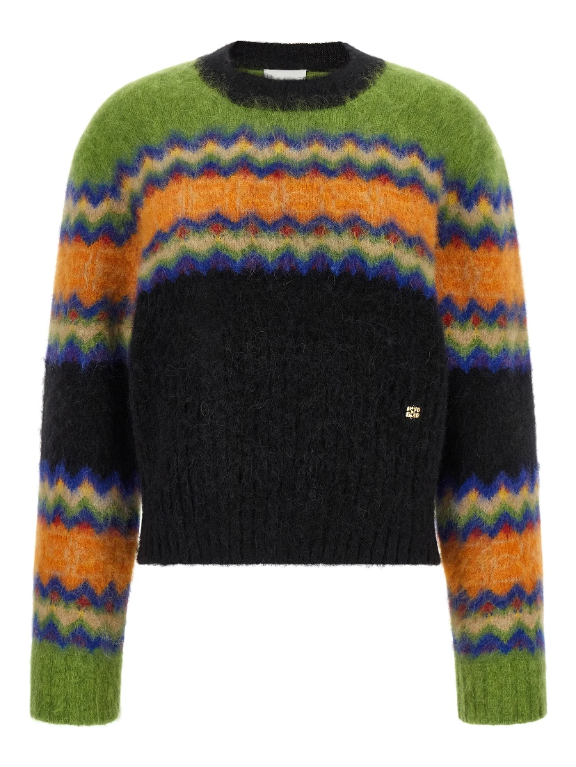 Multicolor Marabou Cardigan