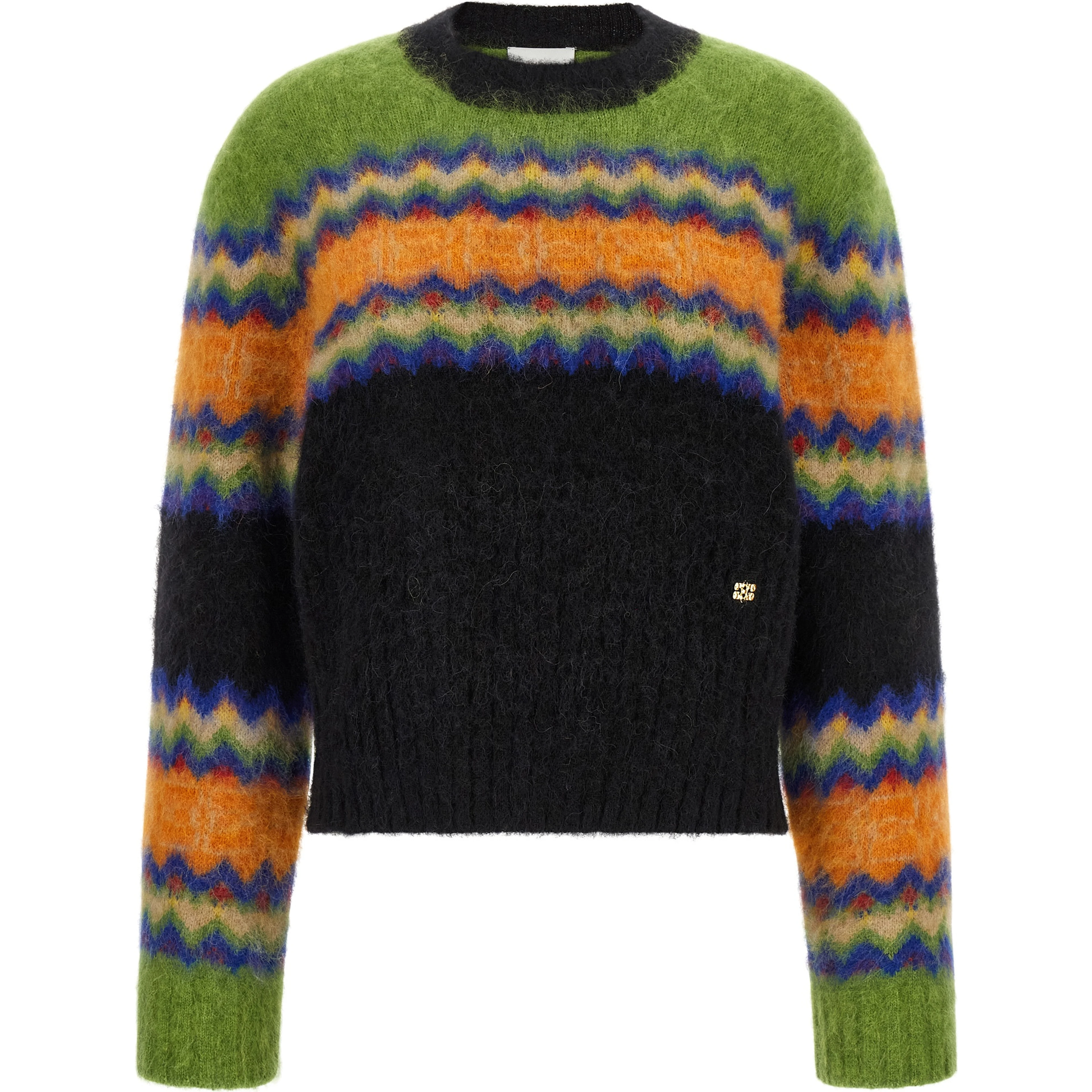 Multicolor Marabou Cardigan