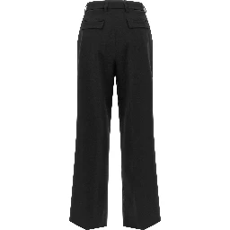 Black Polyester Dress Pants