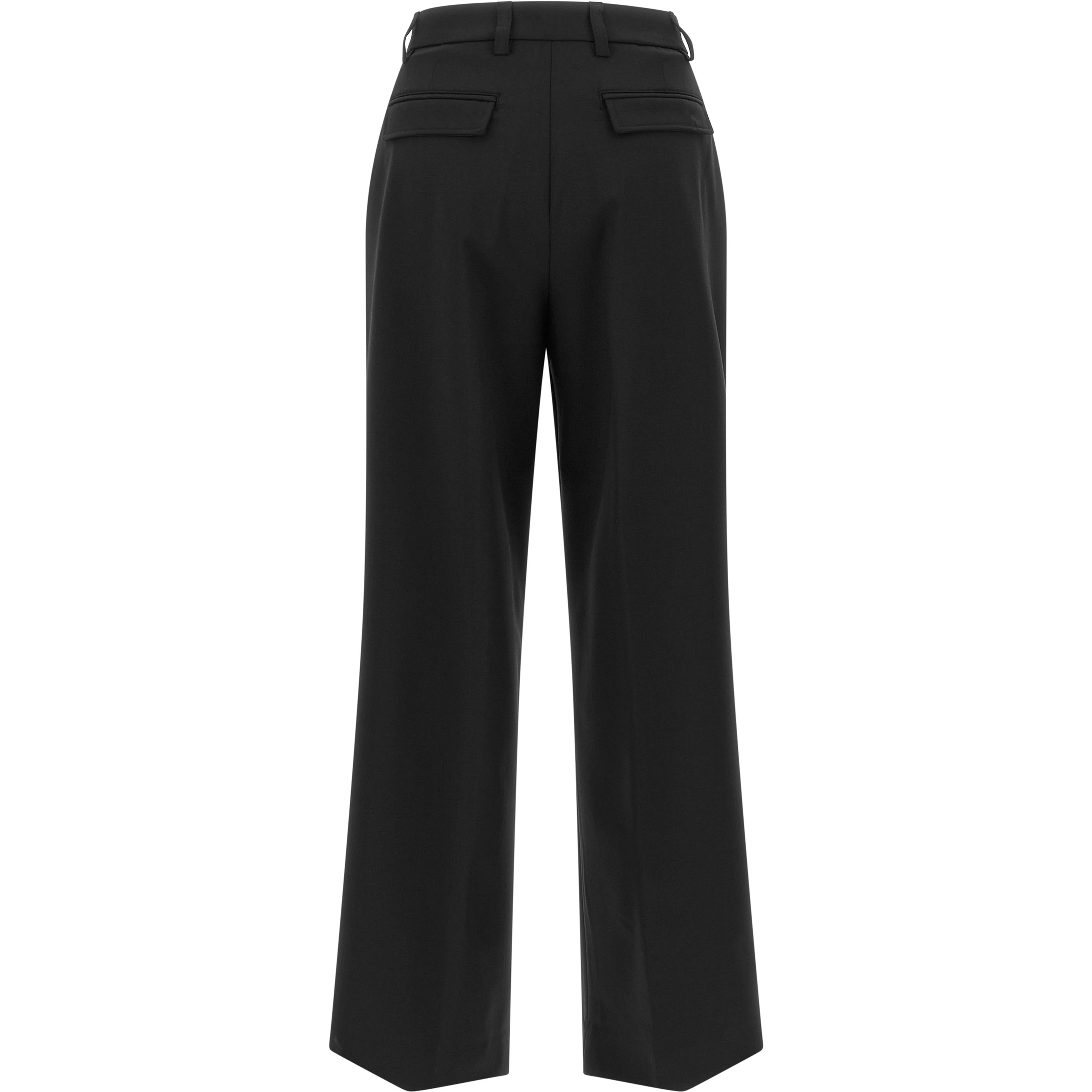 Black Polyester Dress Pants