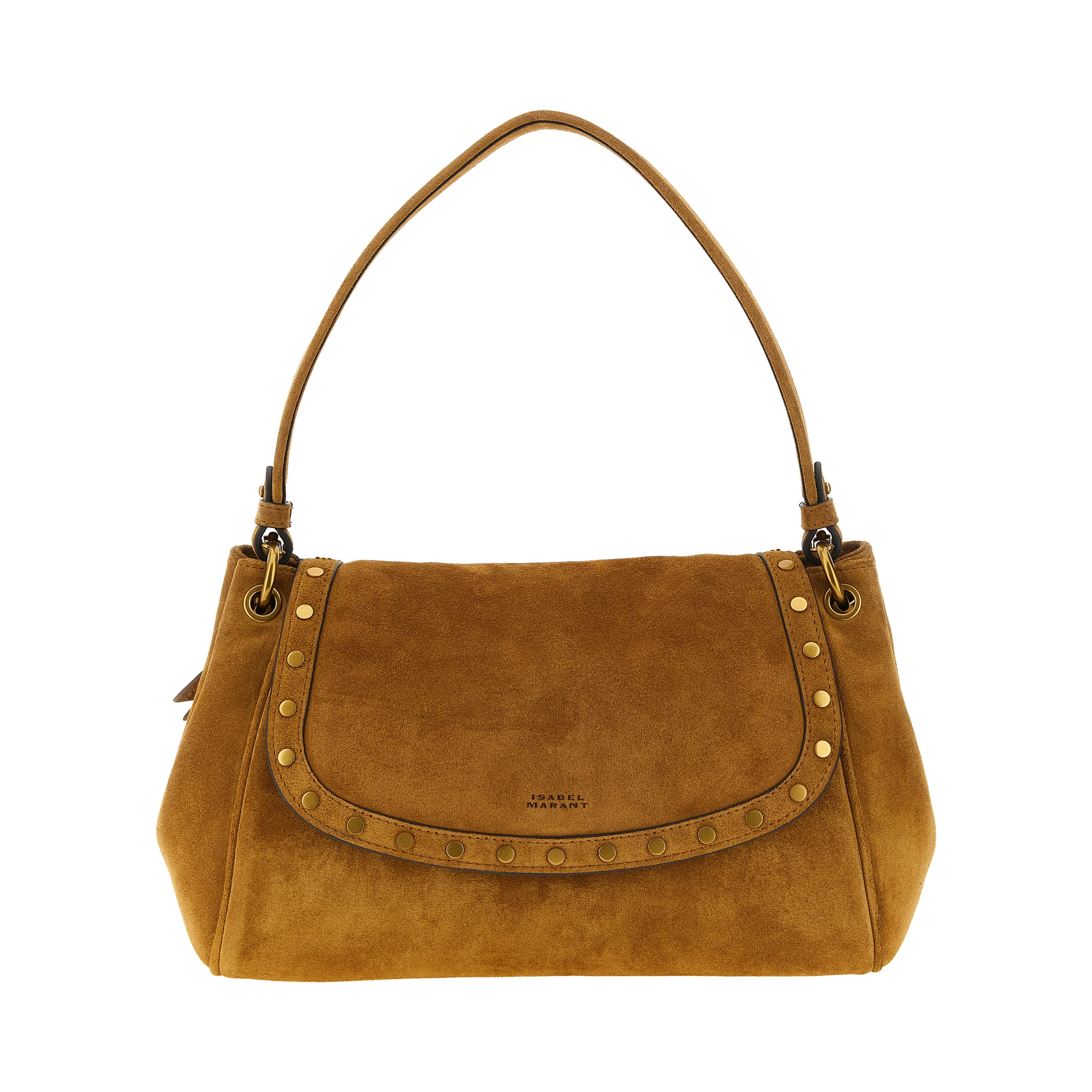 Beige Calfskin Shoulder Bag