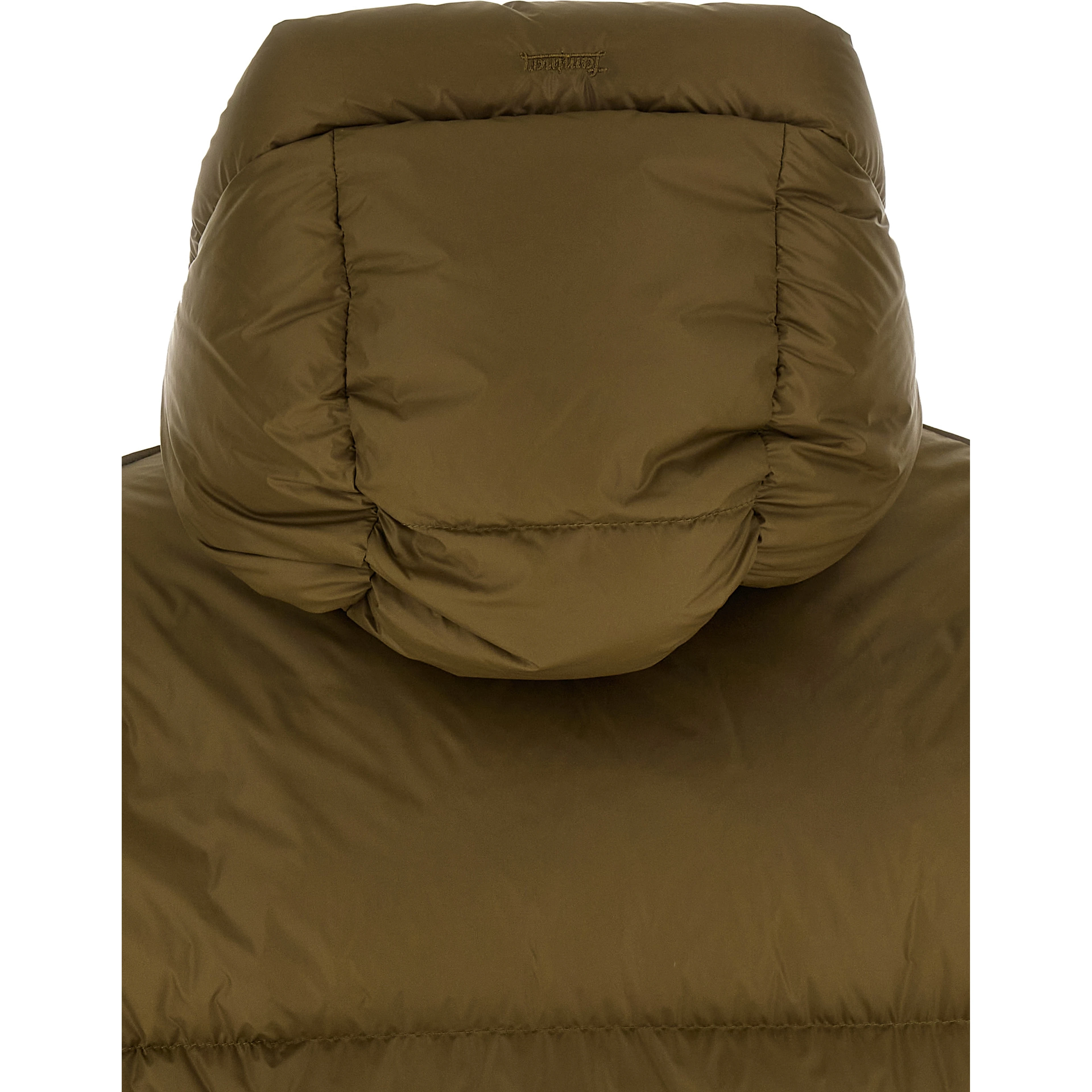 Bicolor Polyamide Full-Length Jacket