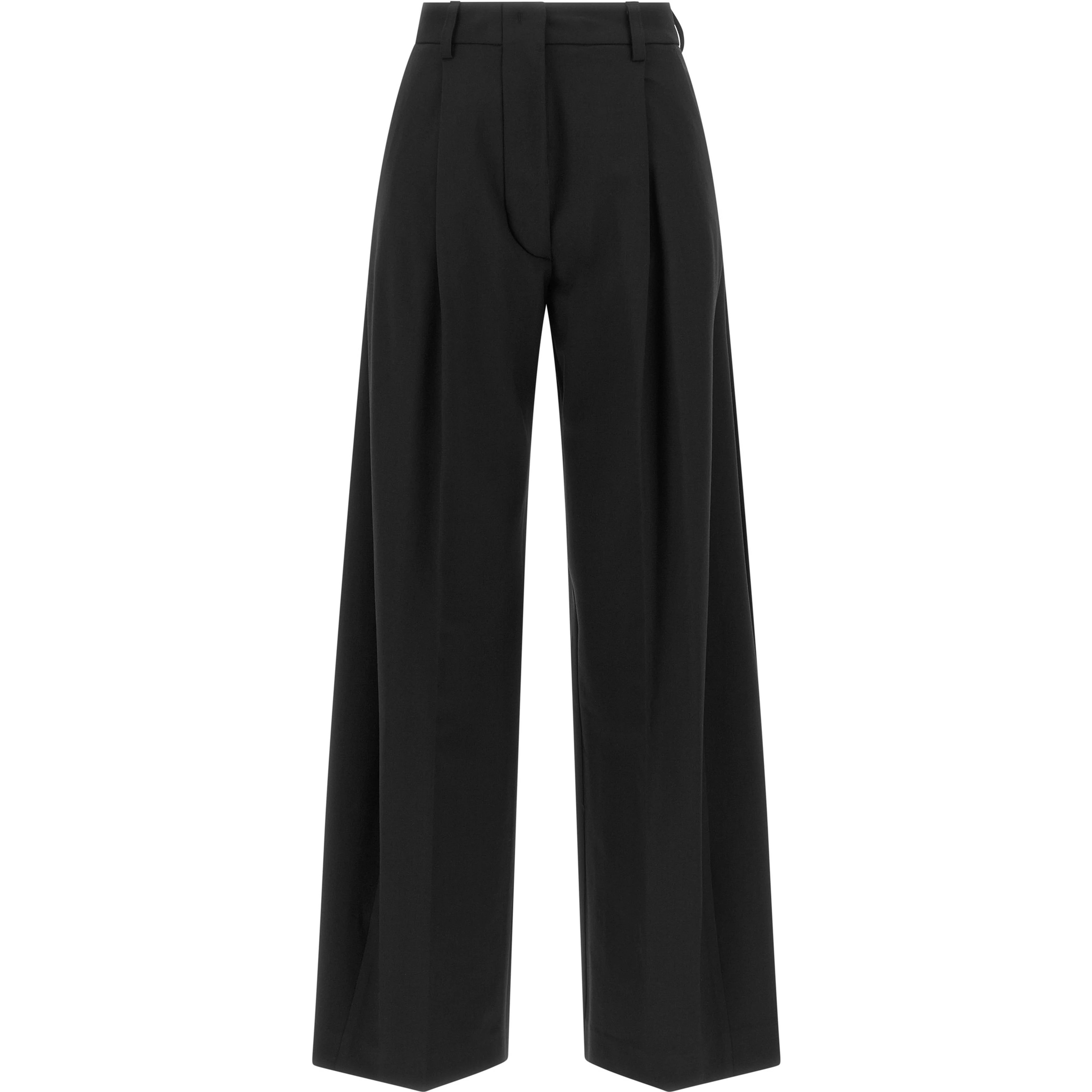 Black Polyester Dress Pants