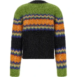 Multicolor Marabou Cardigan