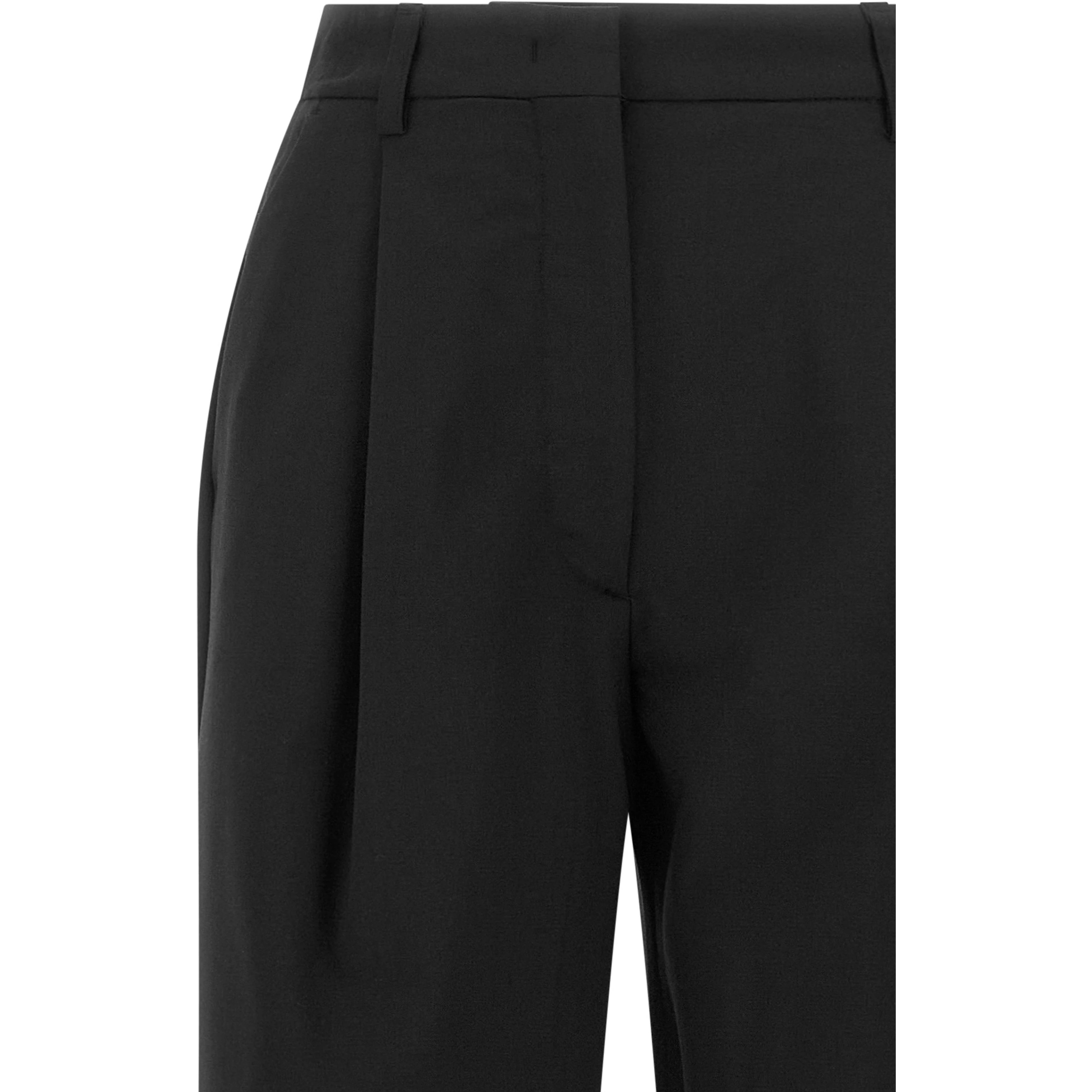 Black Polyester Dress Pants