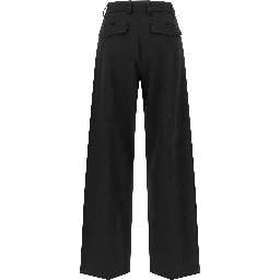 Black Polyester Dress Pants