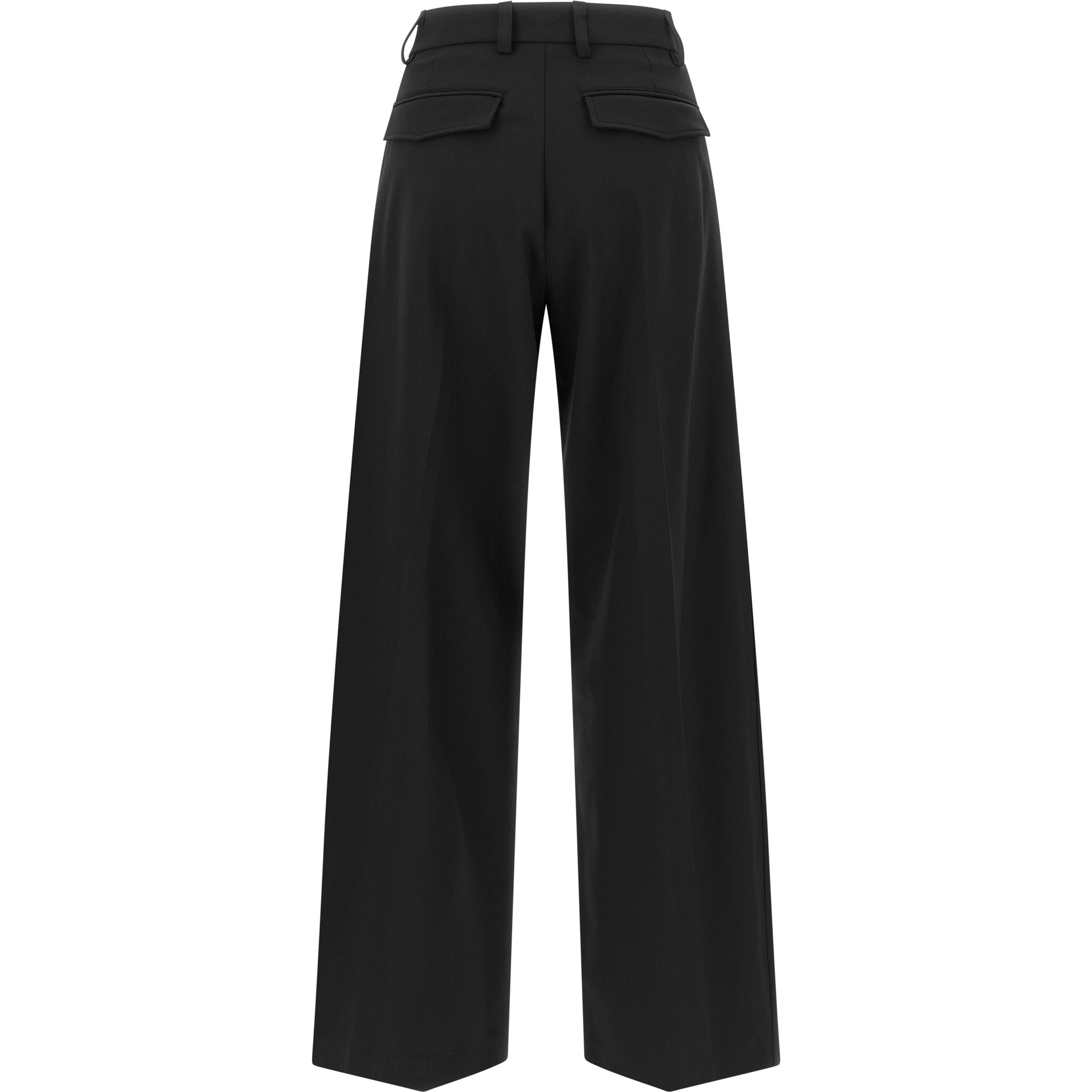 Black Polyester Dress Pants