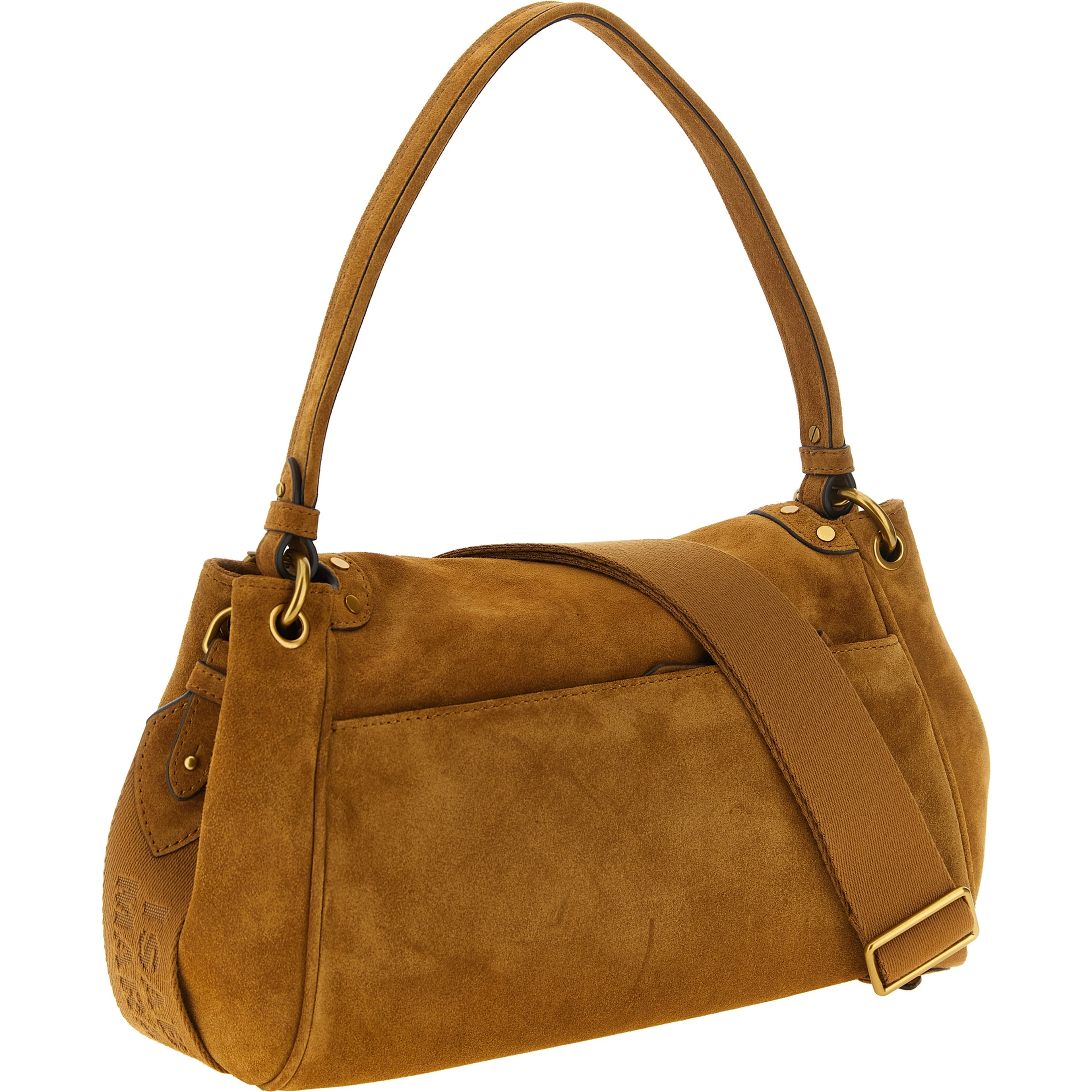 Beige Calfskin Shoulder Bag