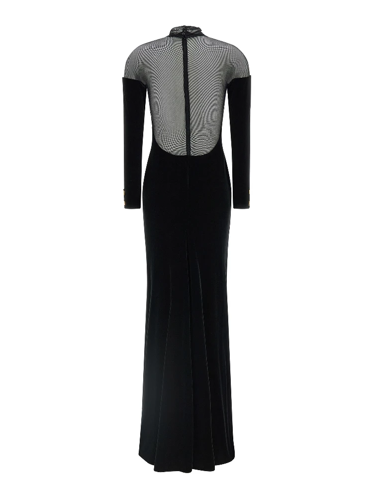 Black Polyester Long Dress alternative
