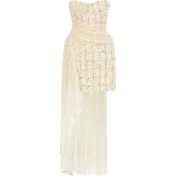 White Virgin Wool Short Dress