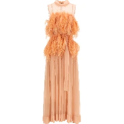 Multicolor Silk Long Dress