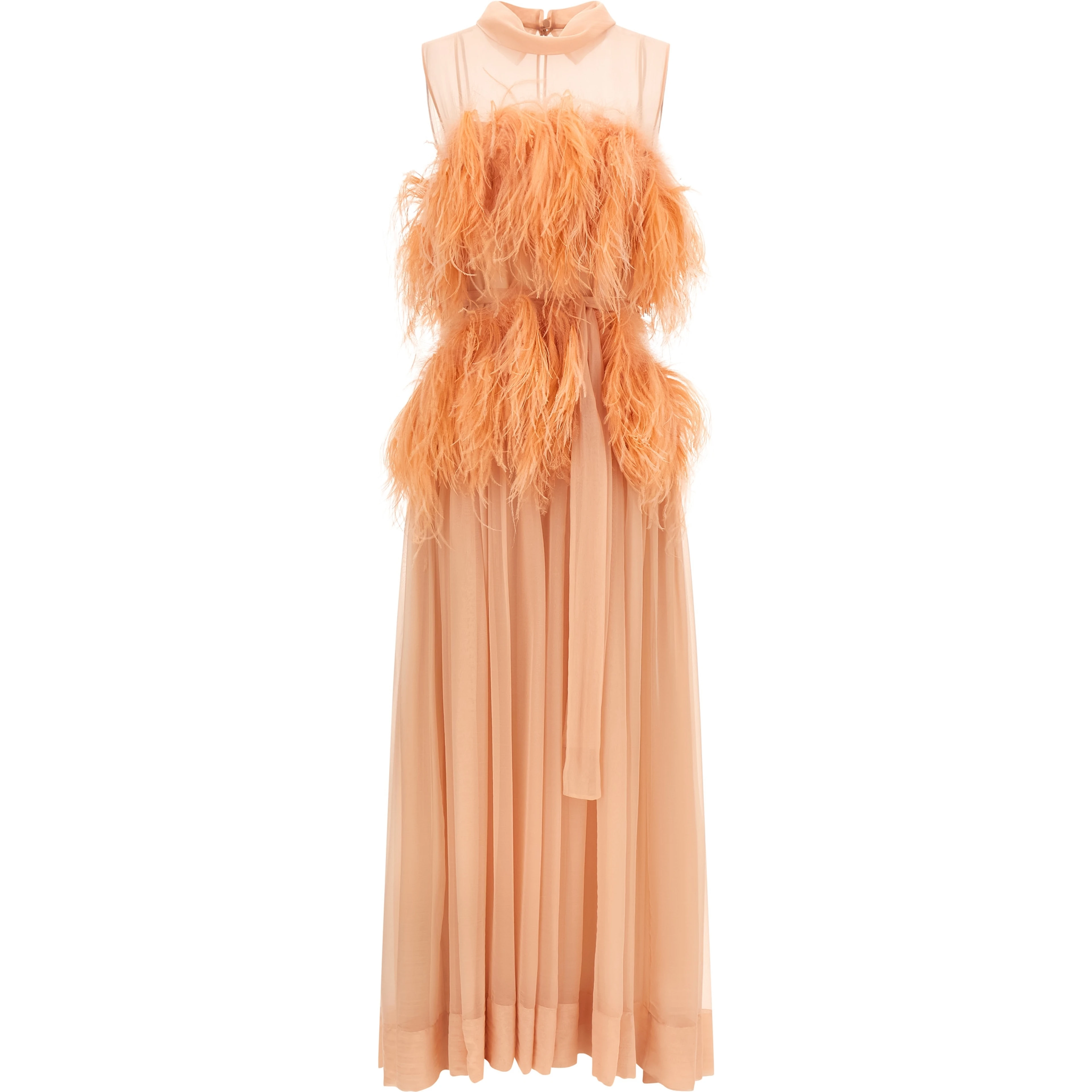Multicolor Silk Long Dress