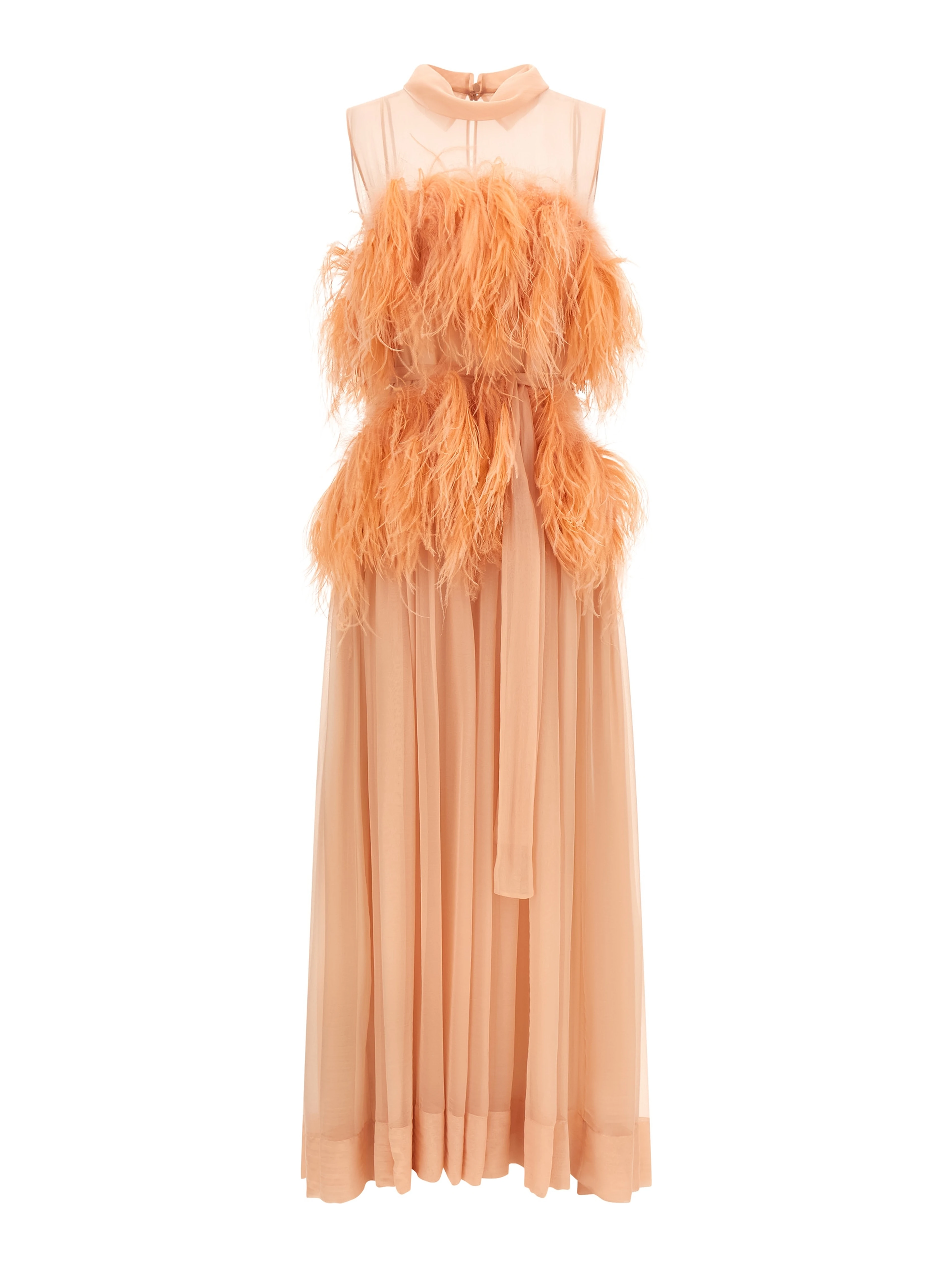 Multicolor Silk Long Dress