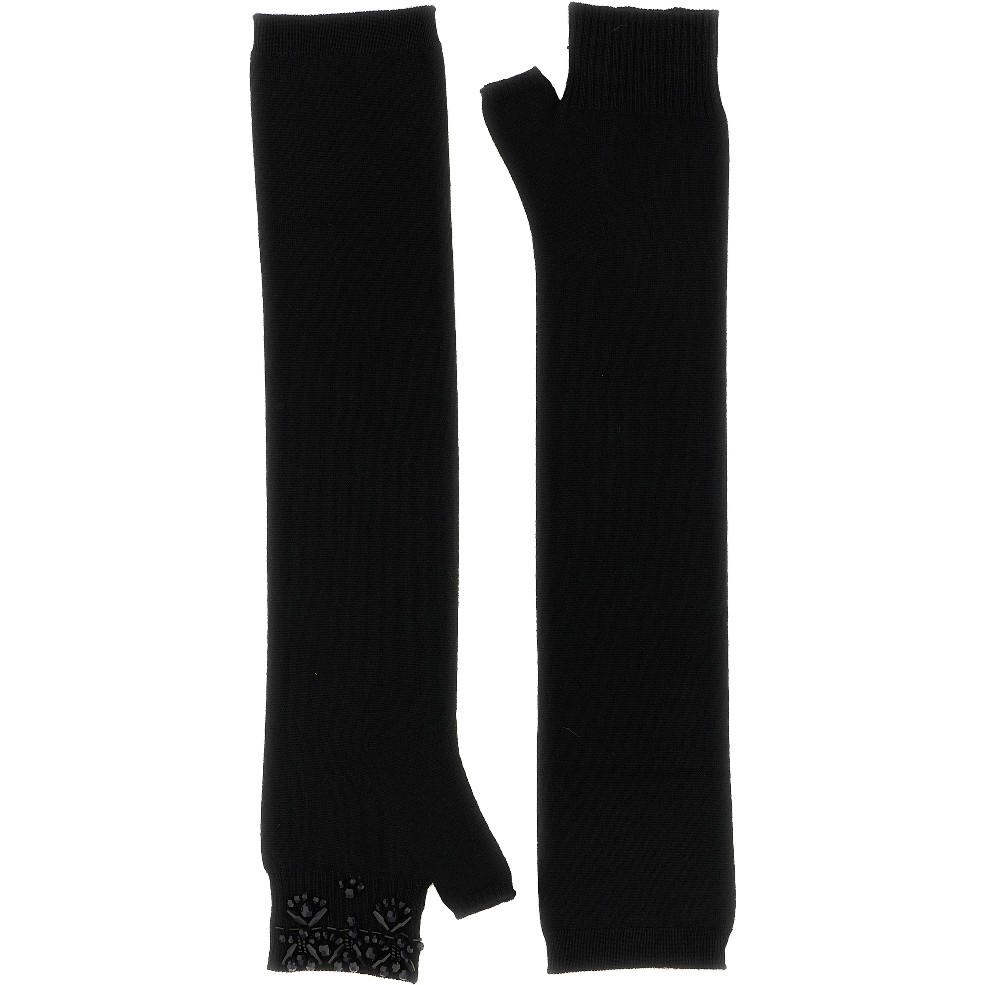 Black Wool Gloves