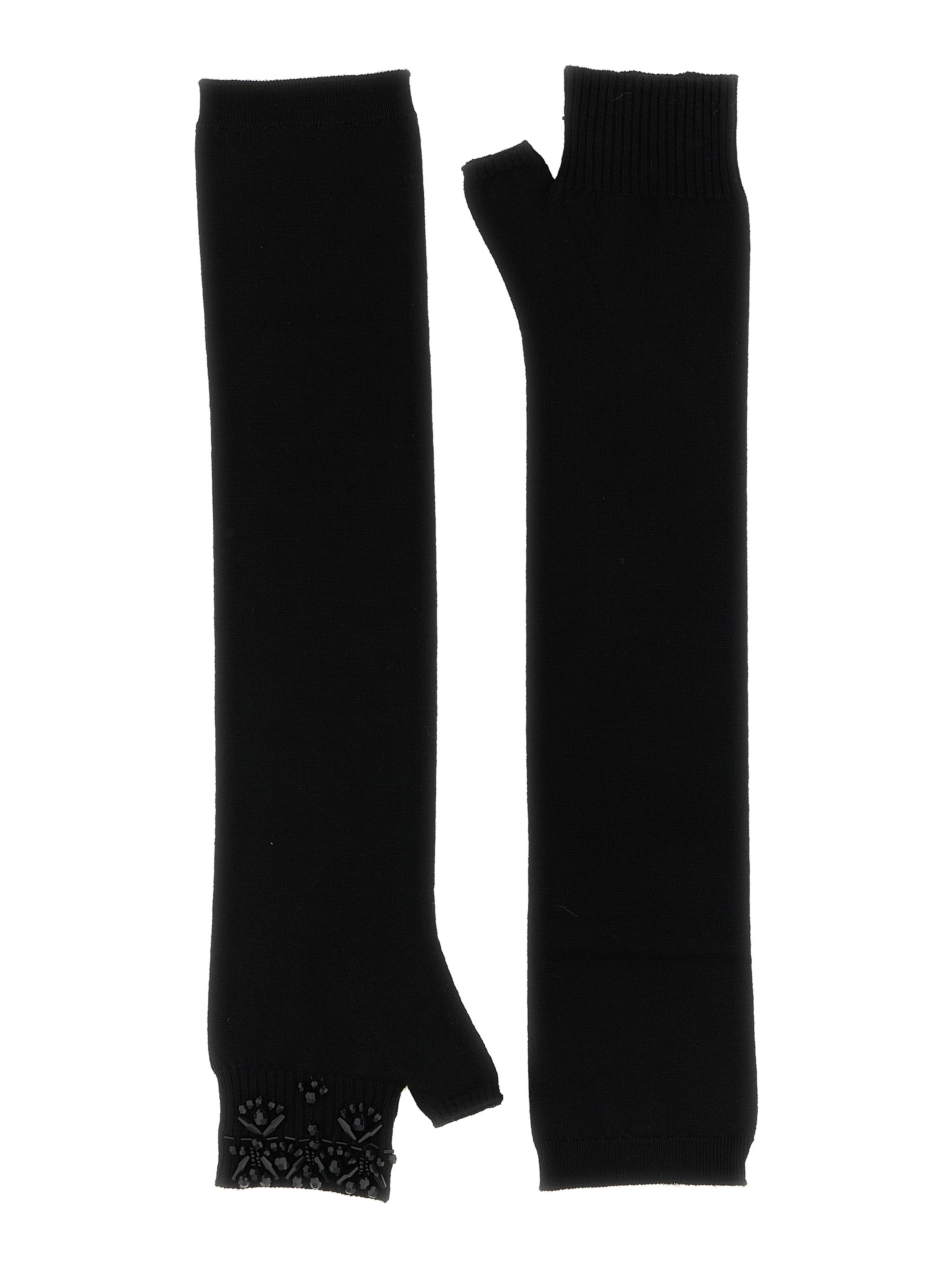 Black Wool Gloves