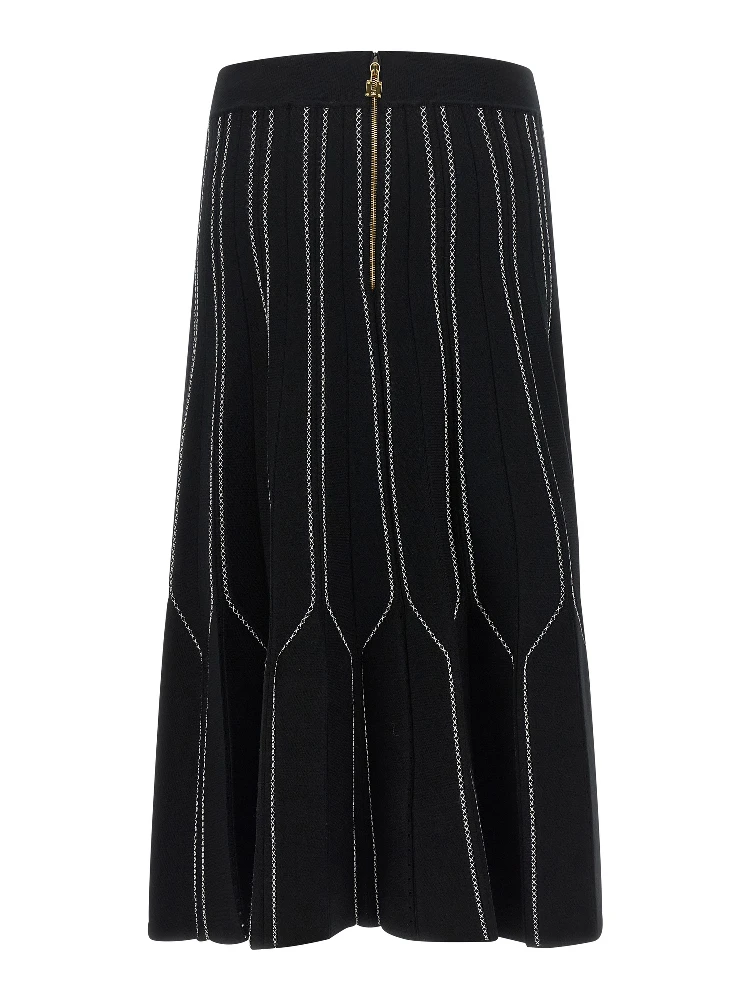 Black Viscose Midi Skirt alternative