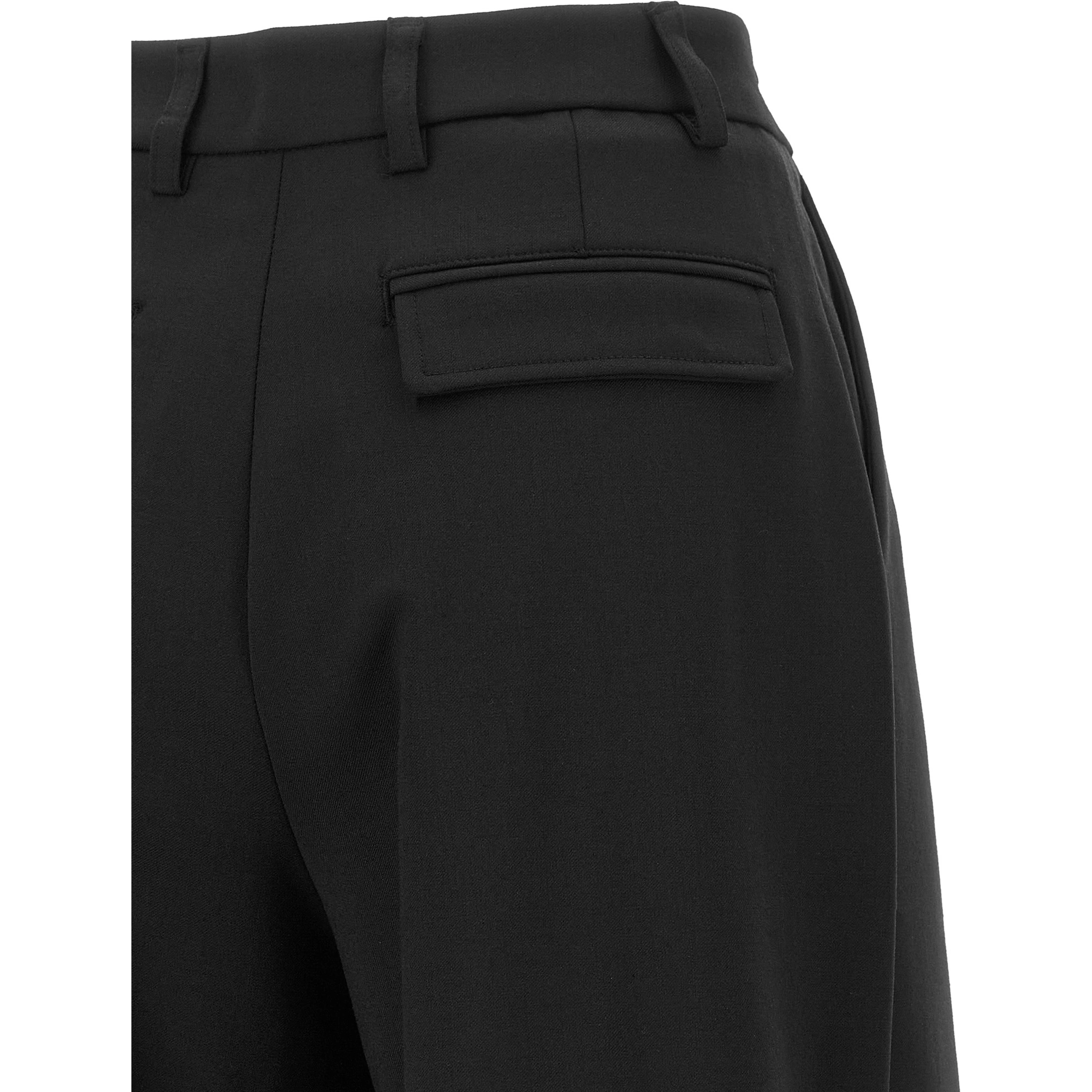 Black Polyester Dress Pants