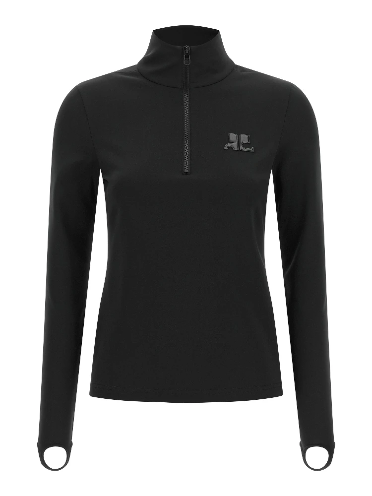 Black Polyamide Cardigan