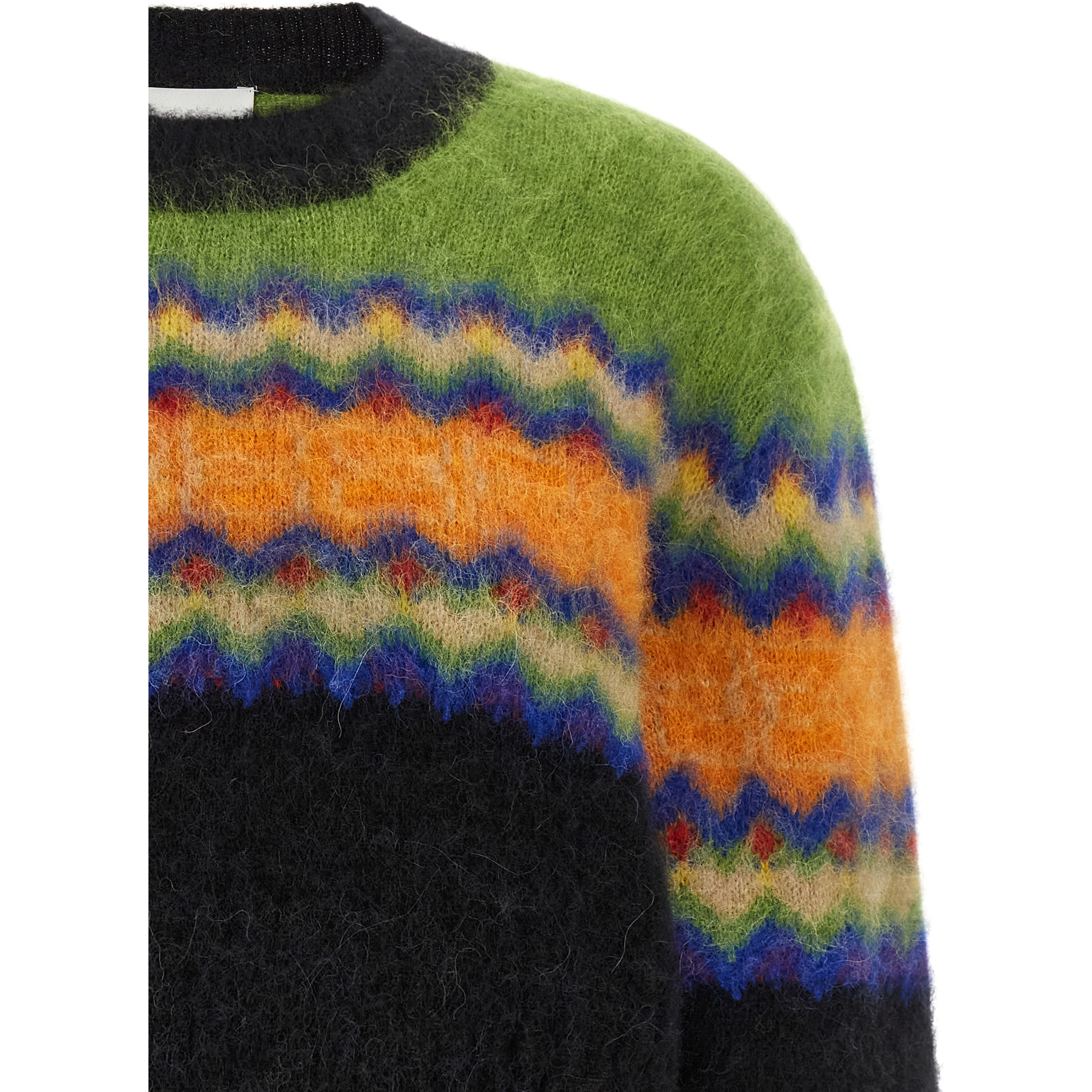 Multicolor Marabou Cardigan