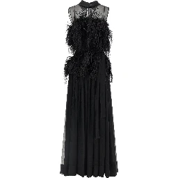 Black Silk Long Dress