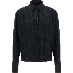 Blue Polyamide Blouse