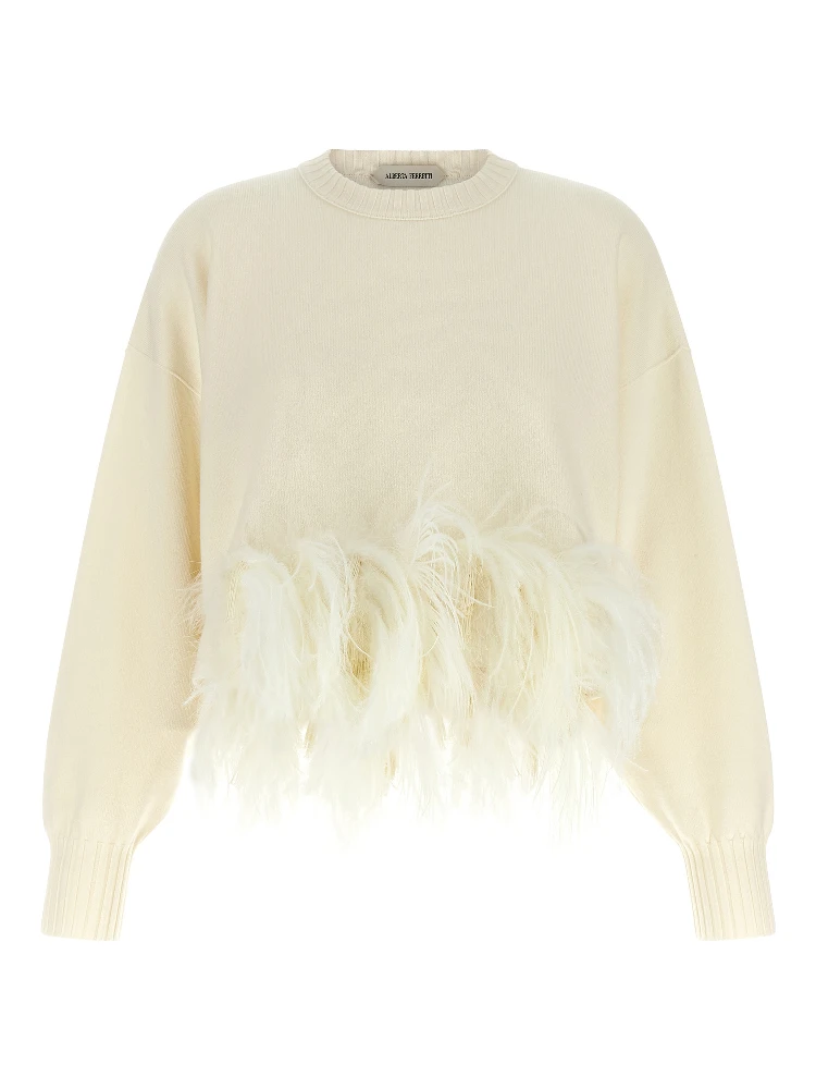 White Virgin Wool Cardigan