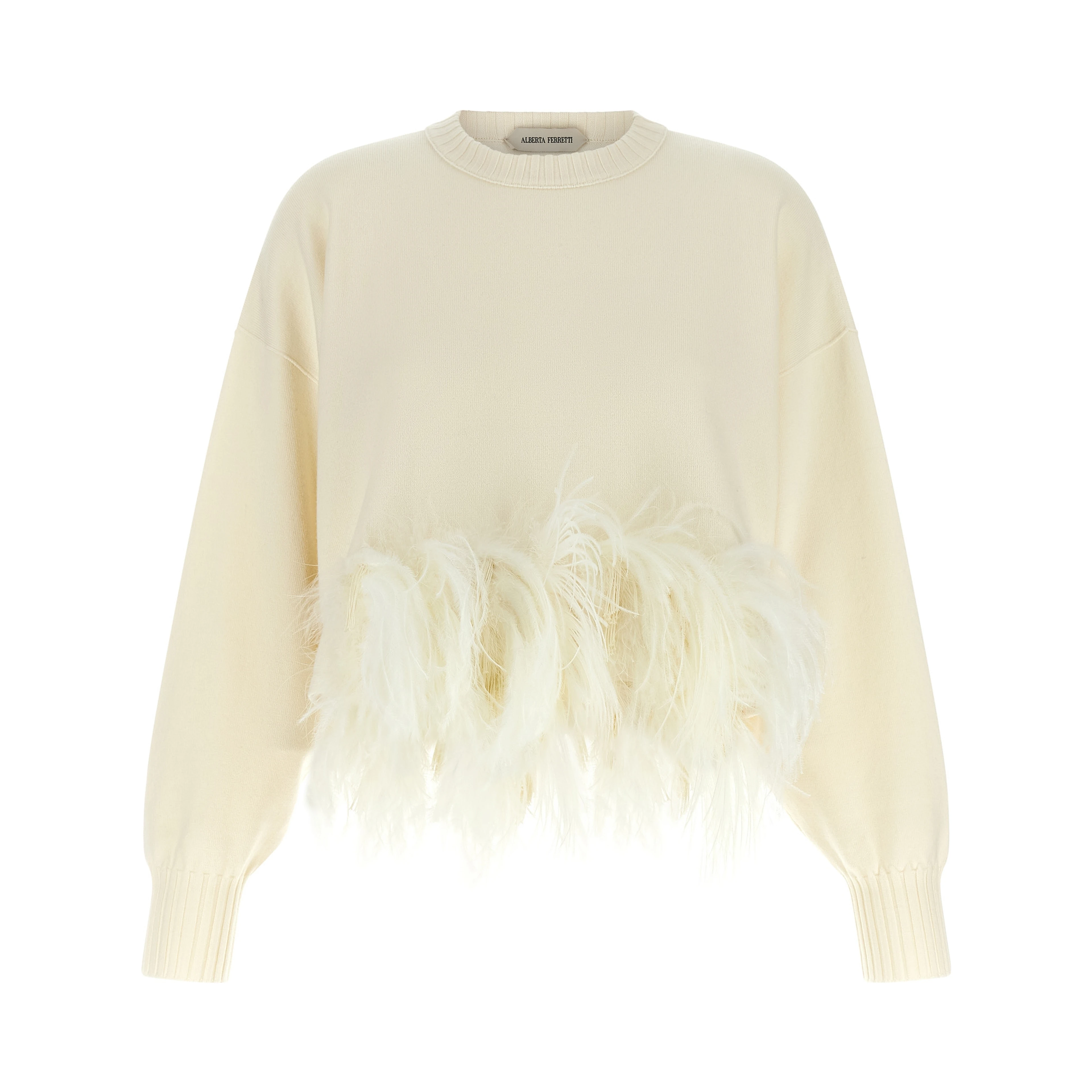 White Virgin Wool Cardigan
