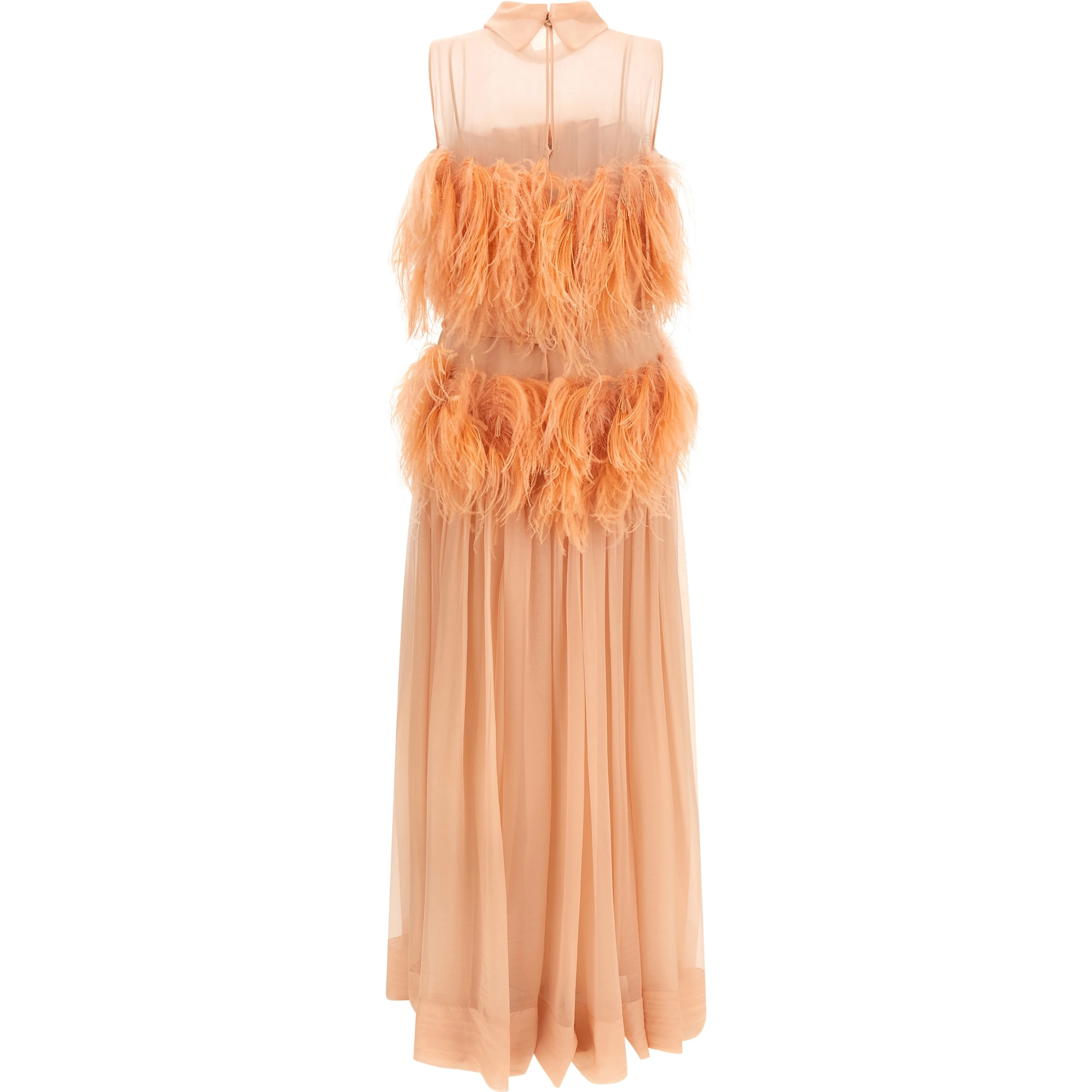 Multicolor Silk Long Dress