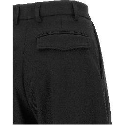 Black Polyester Dress Pants