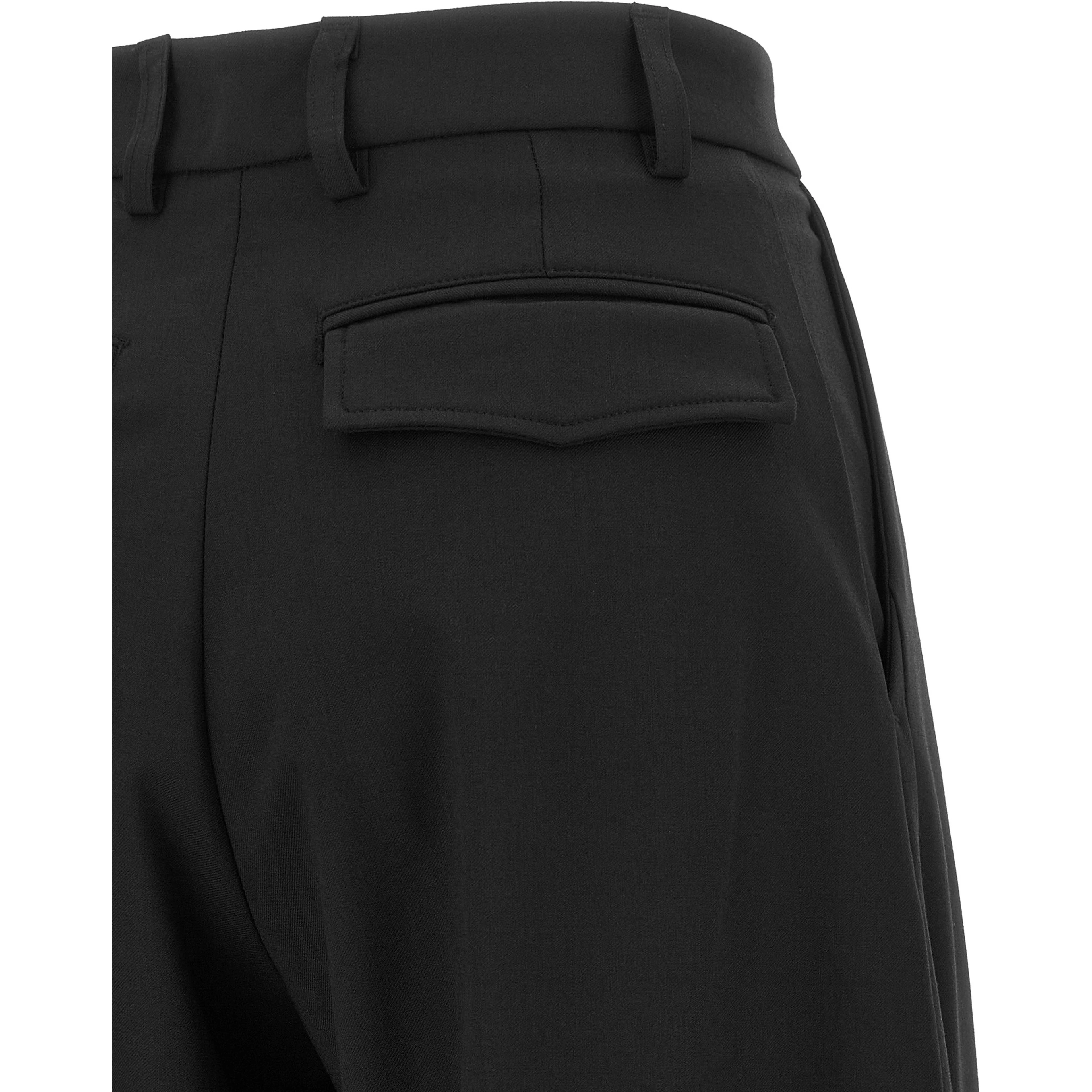 Black Polyester Dress Pants