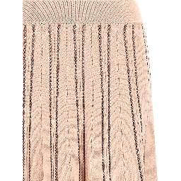 Multicolor Viscose Midi Skirt
