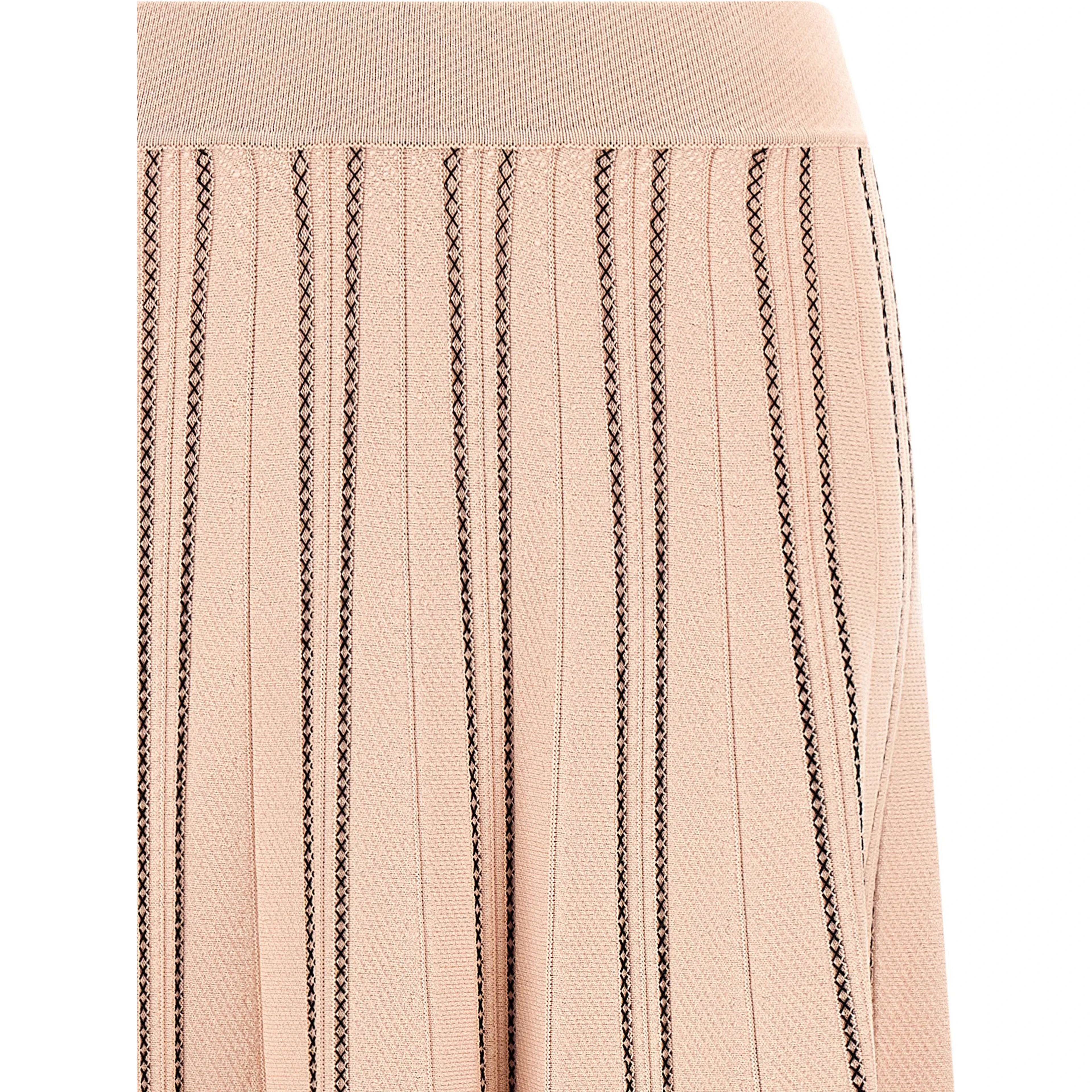 Multicolor Viscose Midi Skirt