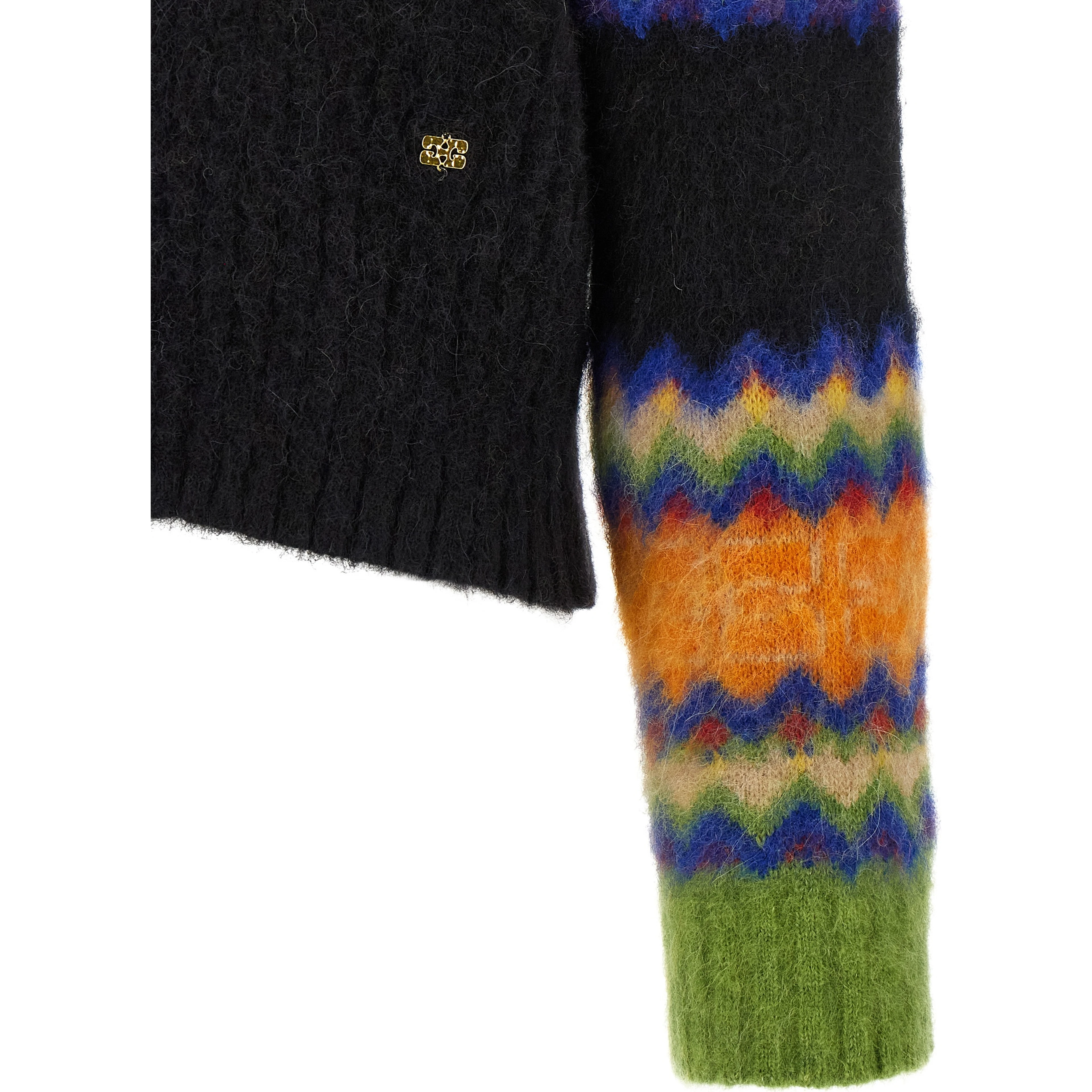 Multicolor Marabou Cardigan