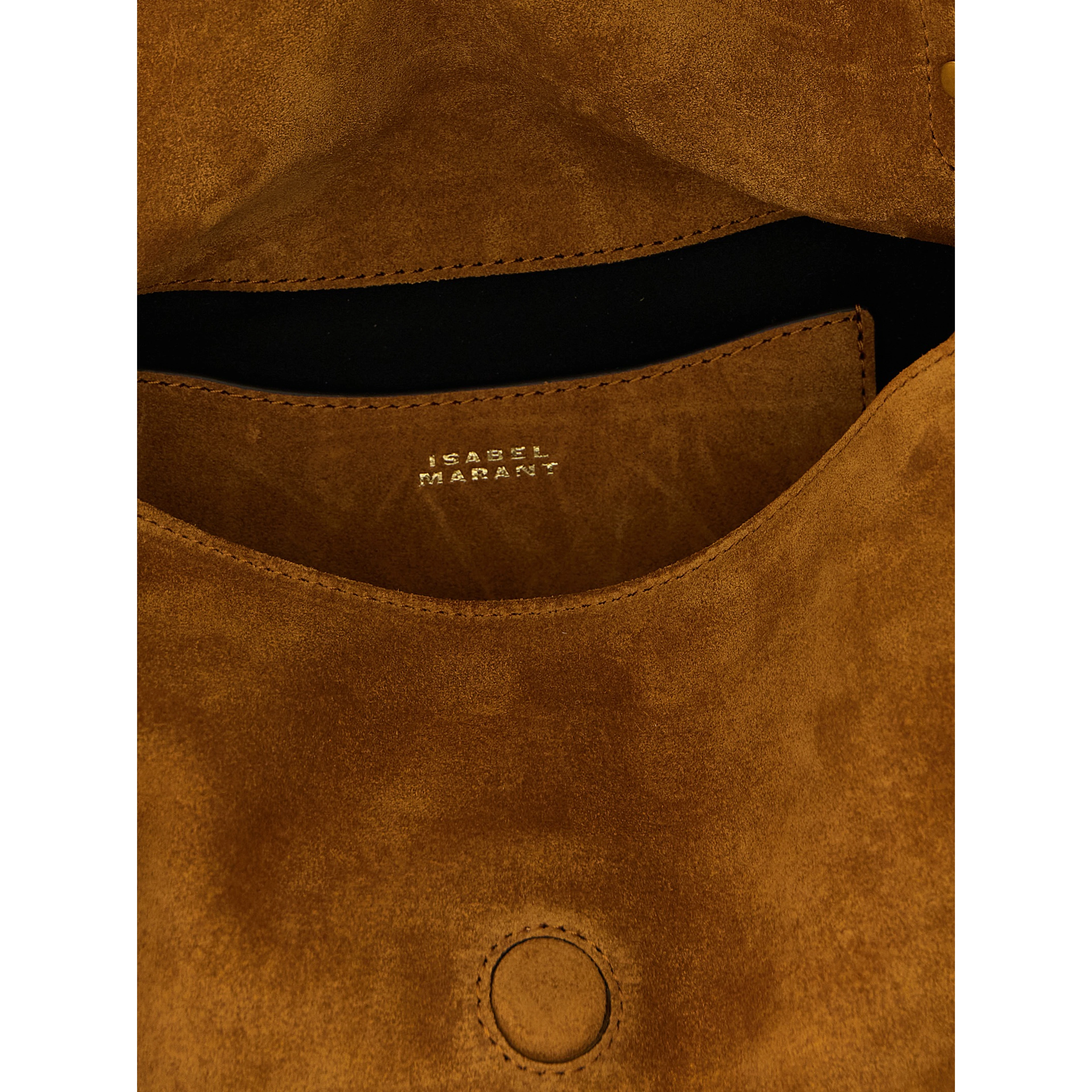Beige Calfskin Shoulder Bag