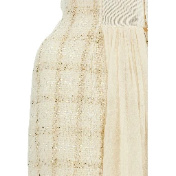 White Virgin Wool Short Dress