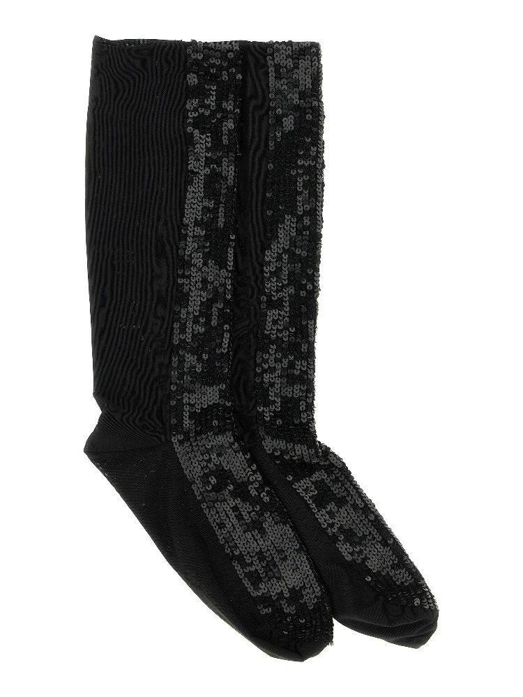 Black Polyamide Socks