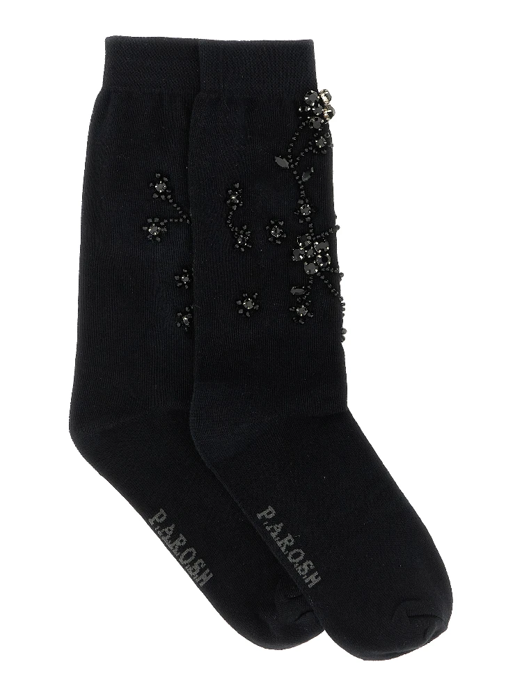 Black Cotton Socks