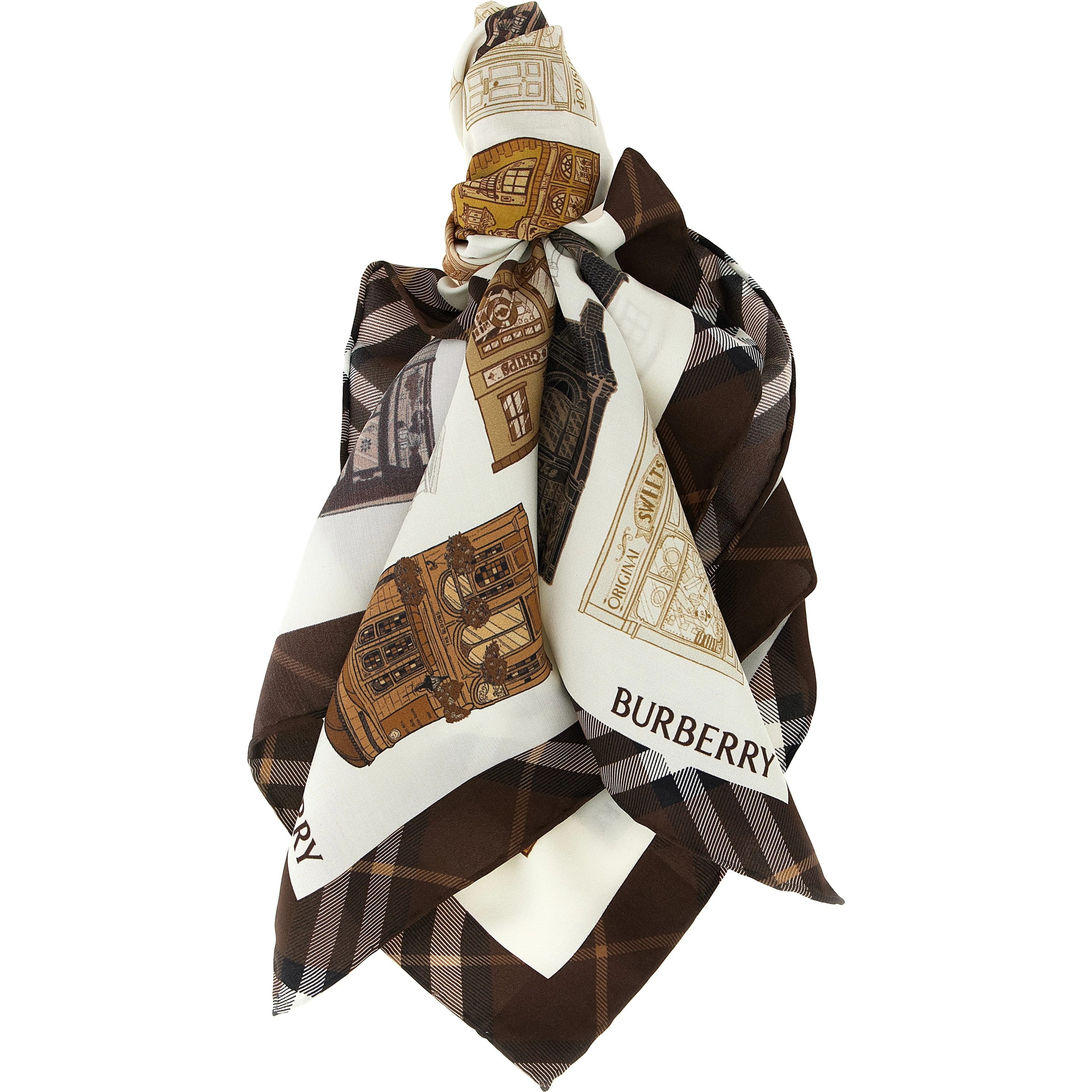 Multicolor Satin Scarf