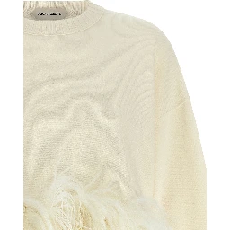White Virgin Wool Cardigan