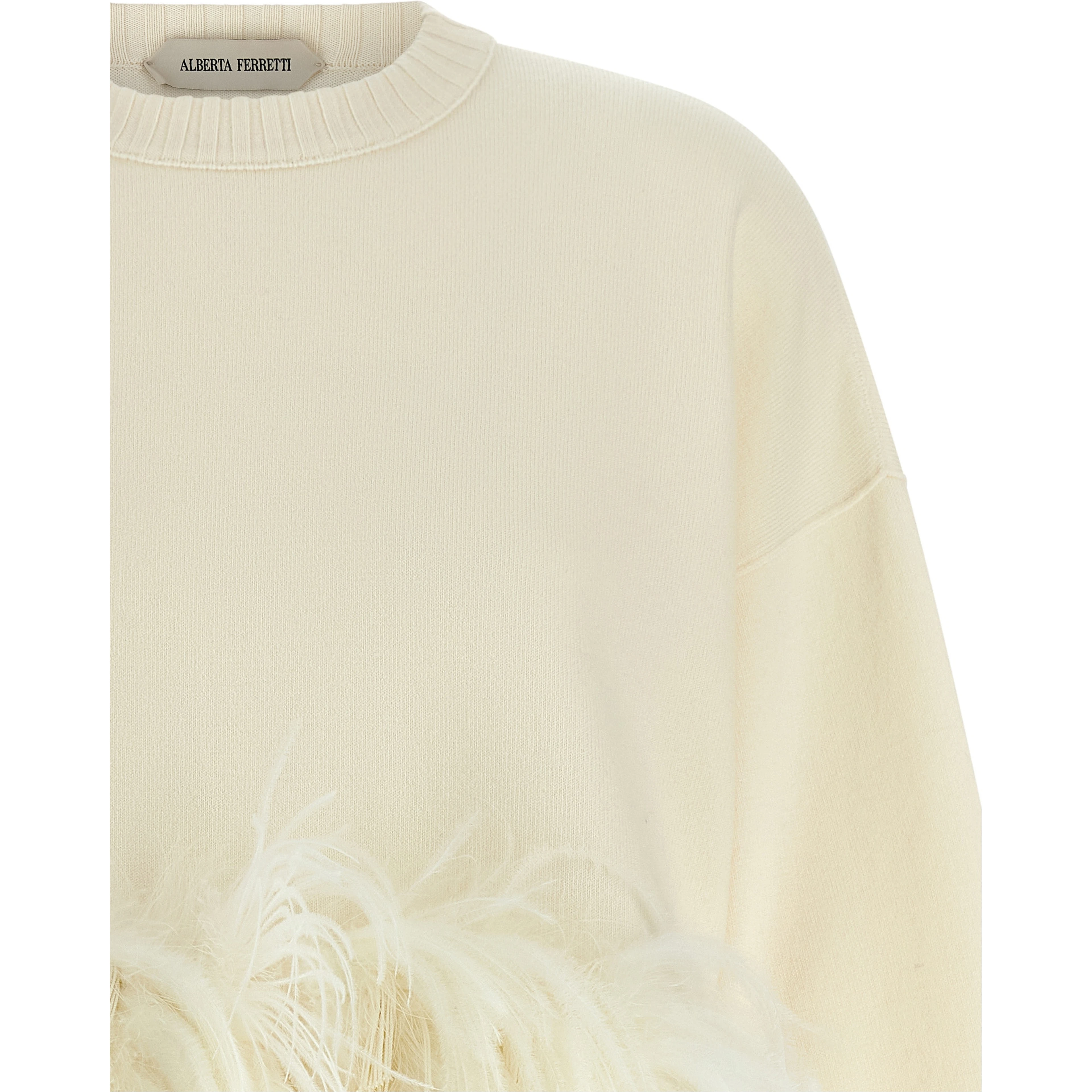 White Virgin Wool Cardigan
