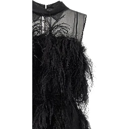 Black Silk Long Dress
