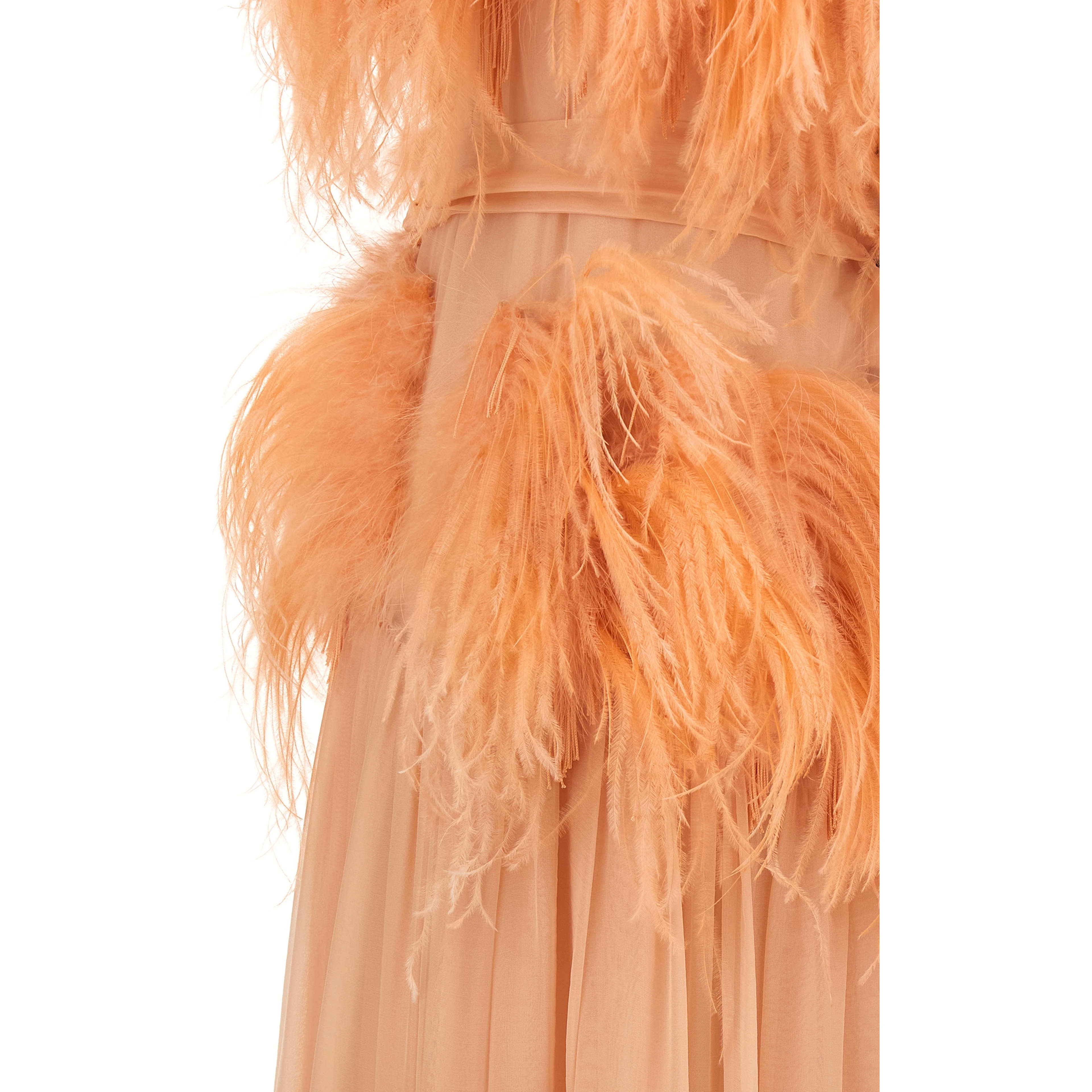 Multicolor Silk Long Dress