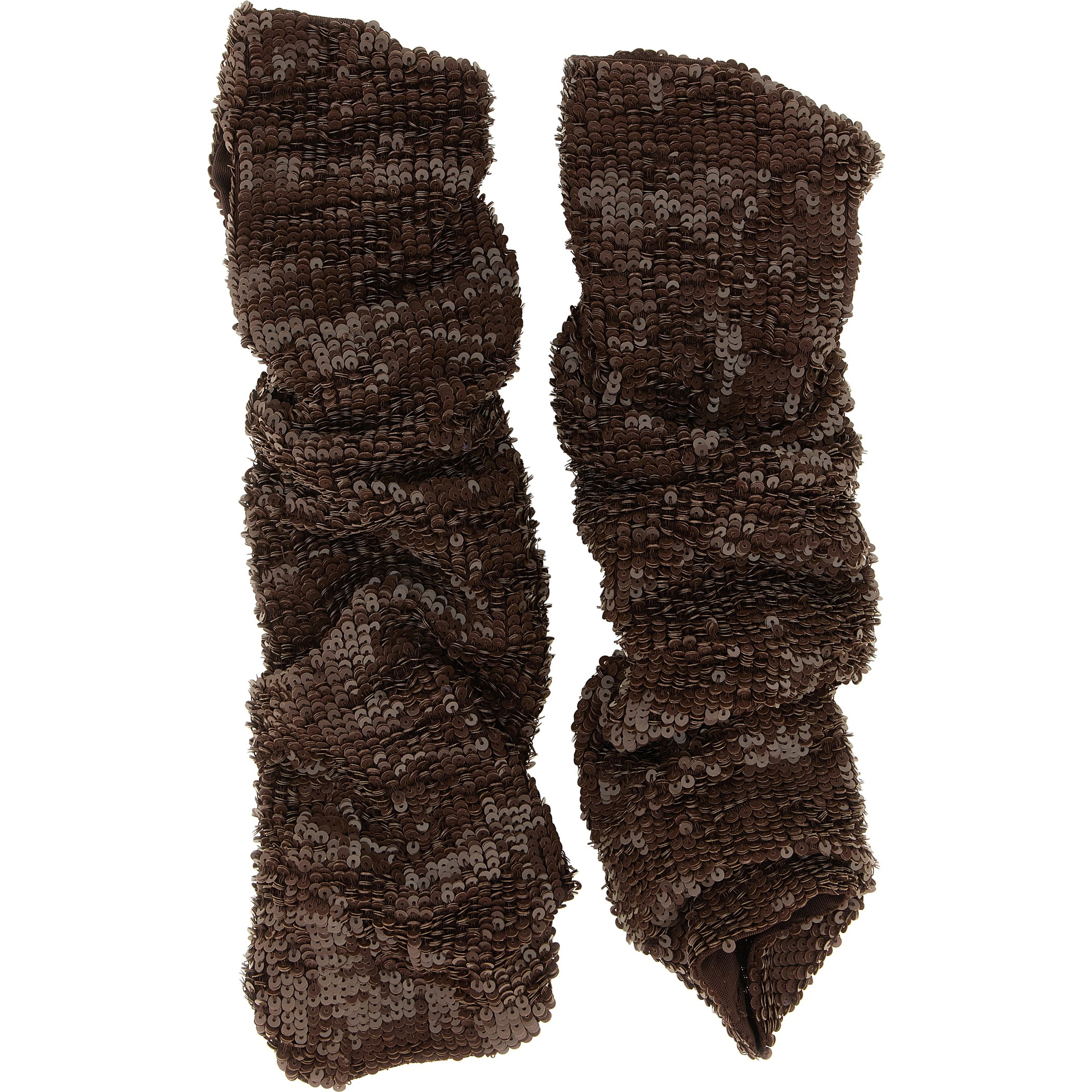 Brown Polyamide Gloves