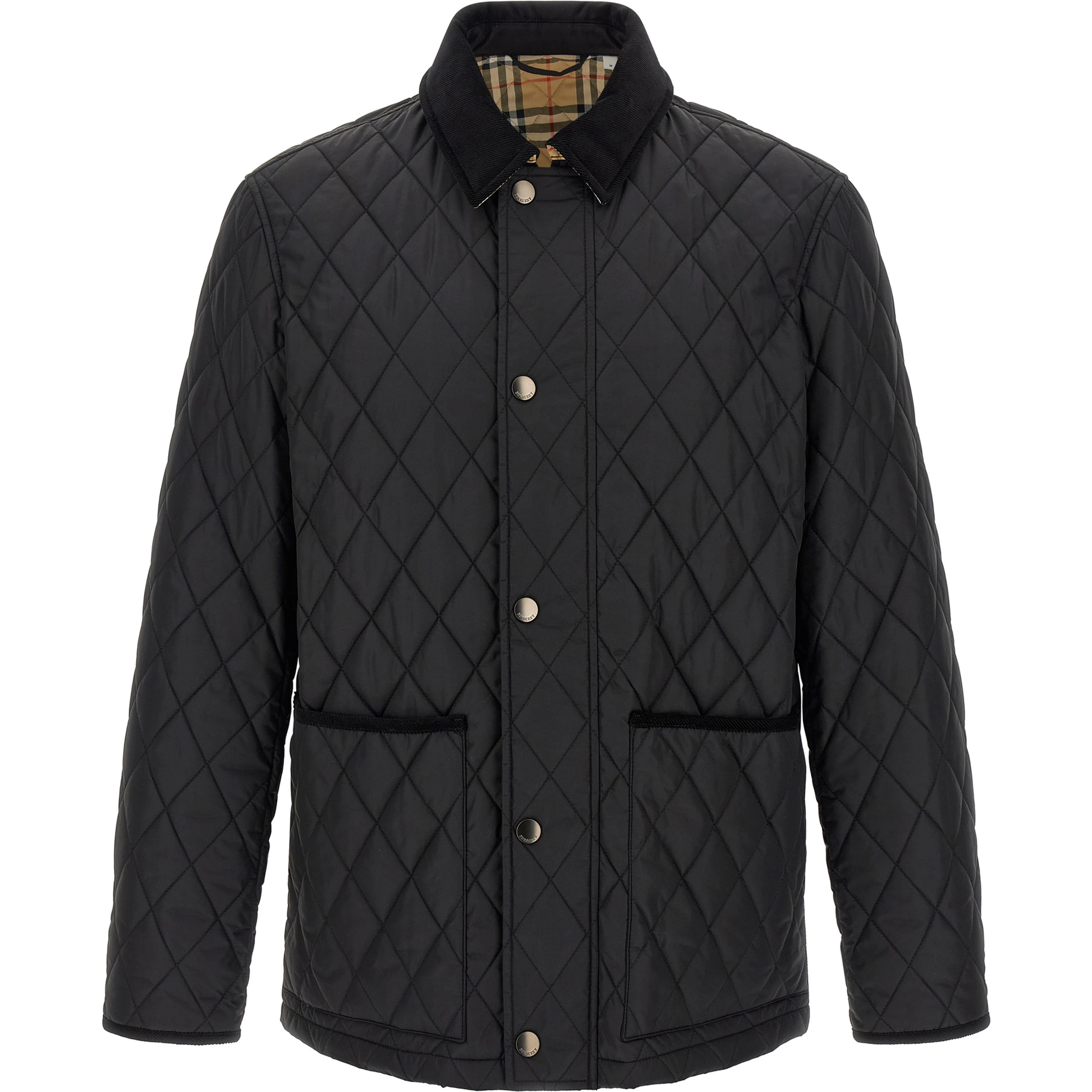 Black Polyamide Full-Length Jacket